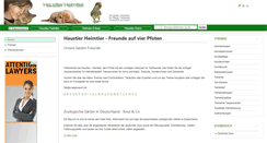 Desktop Screenshot of haustier-heimtier.de